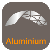 Made of aluminium