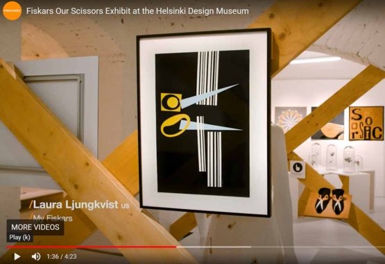 Fiskars Scissors Exhibit at the Helsinki Design Museum VIDEO