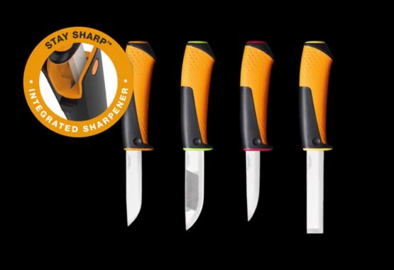 New range of utility knives with integrated sharpener