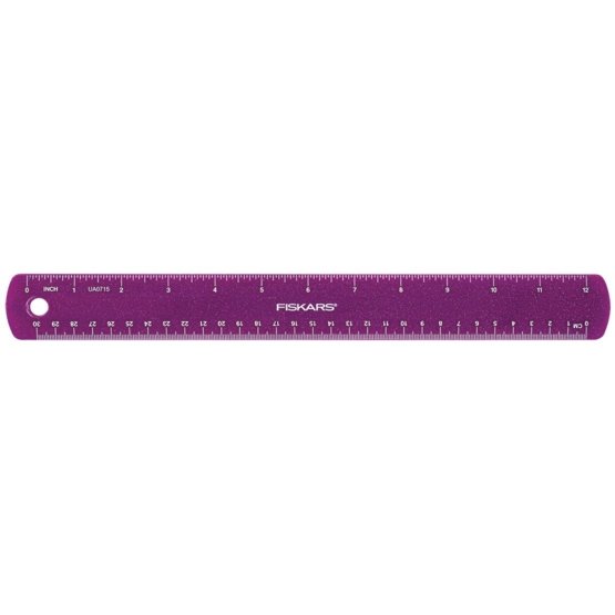 Kids ruler, Glitter purple 30 cm
