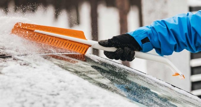 Snow Removal Ice Scraper Car Windshield Snow Brushes Broom Window Cleaning Tool 