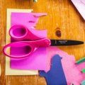 Non-stick SoftGrip™ big kids scissors, Glitter pink (15 cm)