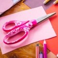 SoftGrip™ Big kids scissors, Pink Flower (15 cm)