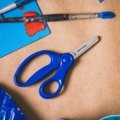 Blunt-tip kids scissors, Blue (13 cm)