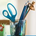 Blunt-tip kids scissors, Turquoise (13 cm)