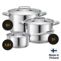 All Steel casserole 3L