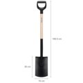 Solid™ rounded spade (wooden shaft)
