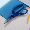 Left-handed big kids scissors, ombre blue (15 cm)