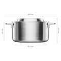 Norden uncoated steel casserole with lid (3L)