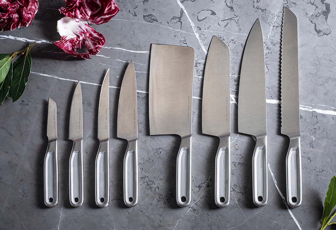 All Steel Santoku knife